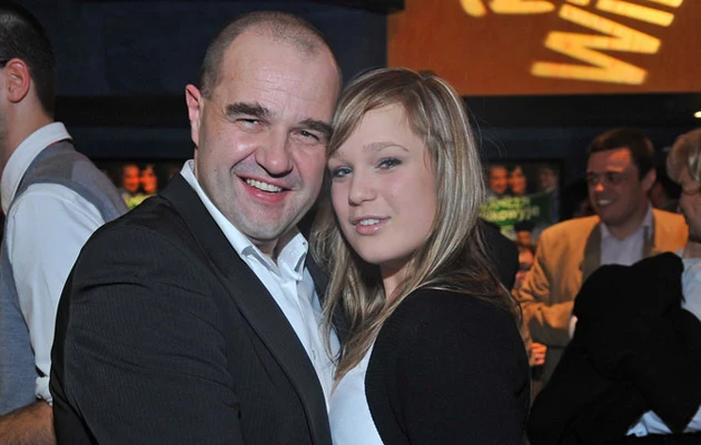 Cezary Żak z córką Olą Cezary Żak z córką Olą