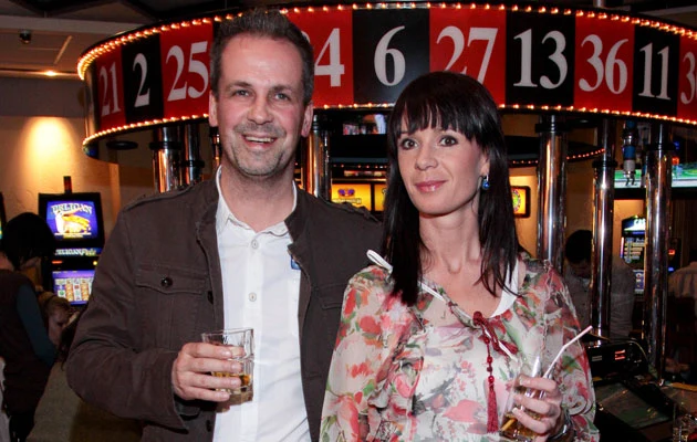 Zbigniew Urbański z partnerką, fot. Paweł Przybyszewski