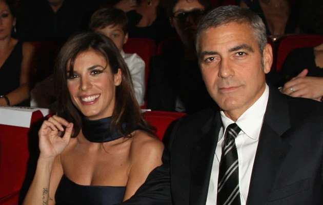 George Clooney i Elisabetta Canalis, fot. Vittorio Zunino Celotto