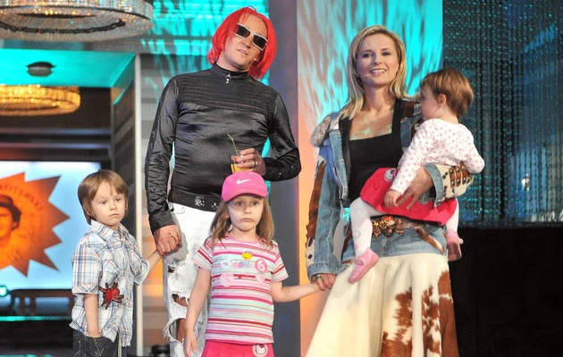 Michał i Ania Wiśniewscy z Xavierem, Fabienne i Etiennette, fot. Kurnikowski