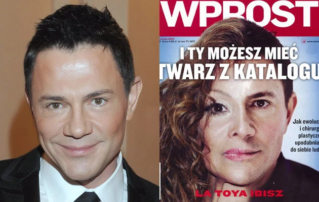 Krzysztof Ibisz na słynnej już okładce "Wprost", fot.Szilagyi