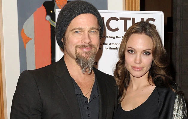 Brad Pitt i Angelina Jolie, fot. Kevin Winter