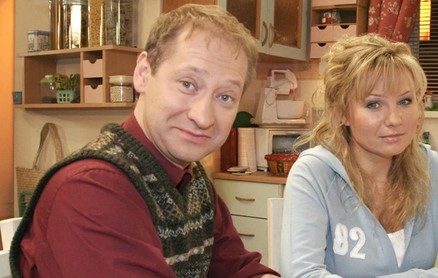 Mariusz Kiljan na planie "Heli w opałach", fot.Wojtalewicz