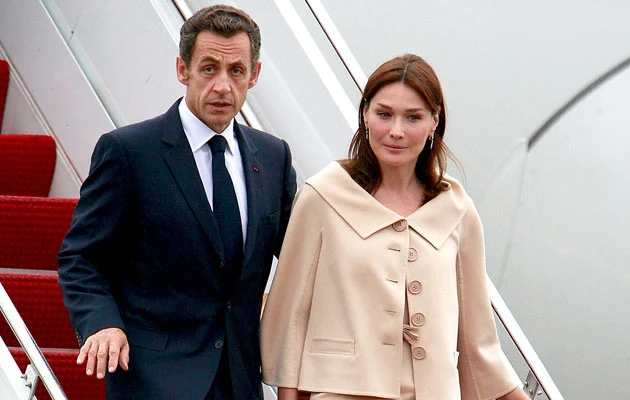 Nicolas Sarkozy i Carla Bruni, fot. Scott Olson