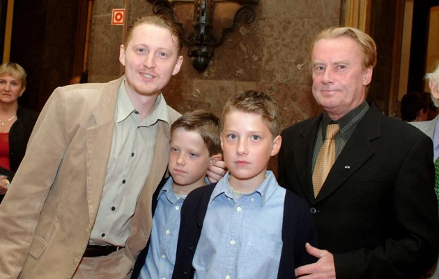 Rafał z synami i ojcem Danielem, fot.Piotr Fotek Rafał z synami i ojcem Danielem, fot.Piotr Fotek