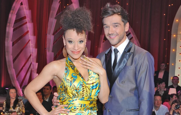 Oceana ze swoim tanecznym partnerem, Przemkiem Juszkiewiczem, fot.Andras Szilagyi