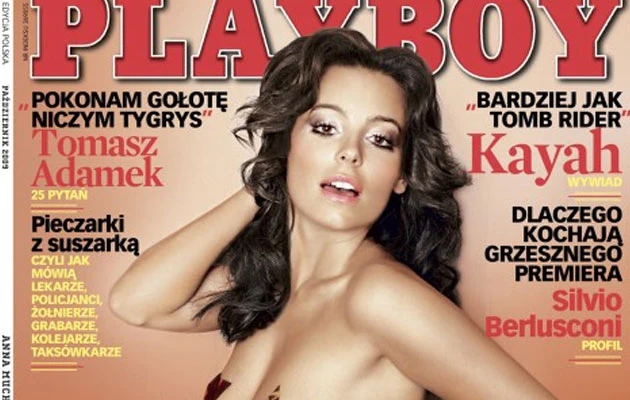 Anna Mucha na okładce polskiego "Playboya"