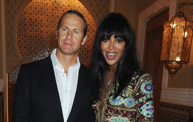 Naomi Campbell z narzeczonym Władimirem Doroninem, fot.Dave M. Benett