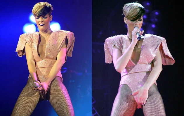 Rihanna podczas swojego show w Liverpoolu Rihanna podczas swojego show w Liverpoolu