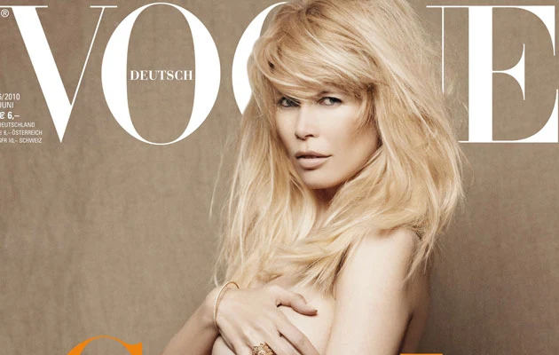 Claudia Schiffer na okładce "Vogue" Claudia Schiffer na okładce "Vogue"