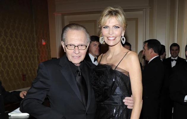 Larry King z żoną Shawn Southwick King Larry King z żoną Shawn Southwick King