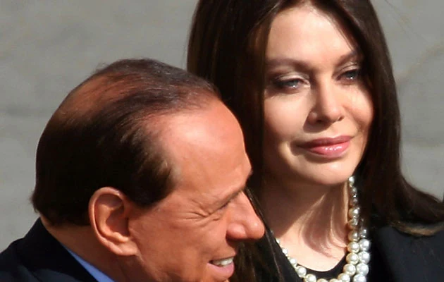 Silvio Berlusconi z żoną, fot. Giuseppe Cacace