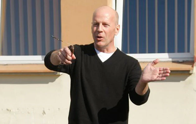 Bruce Willis w Starogardzie Gdańskim, fot. Andrzej Engelbrecht