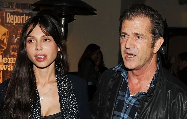 Oksana Grigorieva i Mel Gibson, fot. Angela Weiss Oksana Grigorieva i Mel Gibson, fot. Angela Weiss