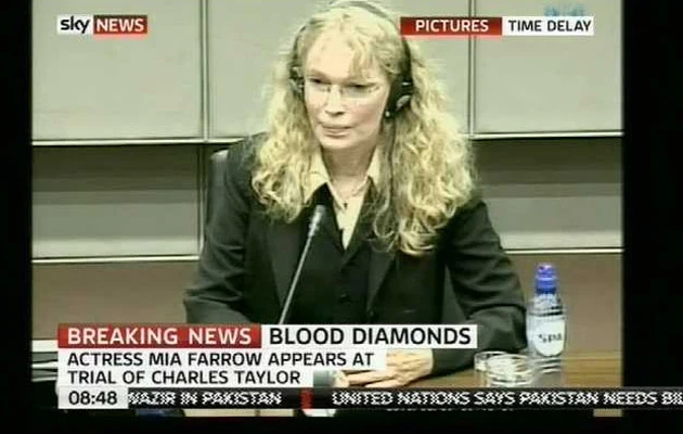 Mia Farrow przed haskim trybunałem