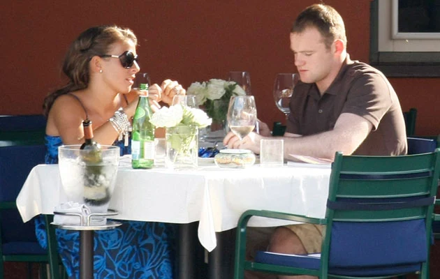 Wayne Rooney z żoną, fot. Felix Magno Wayne Rooney z żoną, fot. Felix Magno