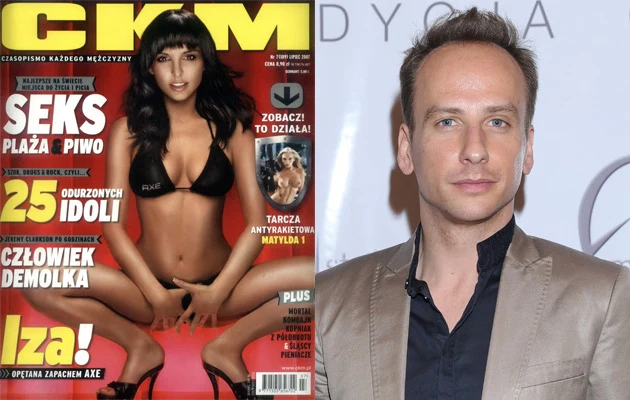 Nowa dziewczyna Darkka Krupy, Iza, na okładce "Ckm-u"