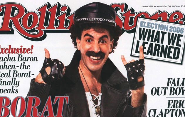 Sacha (a raczej Borat) na okładce "Rolling Stone" wystylizowany na Freddiego