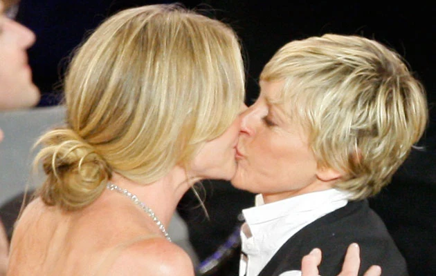 Portia de Rossi i Ellen DeGeneres, fot. Vince Bucci