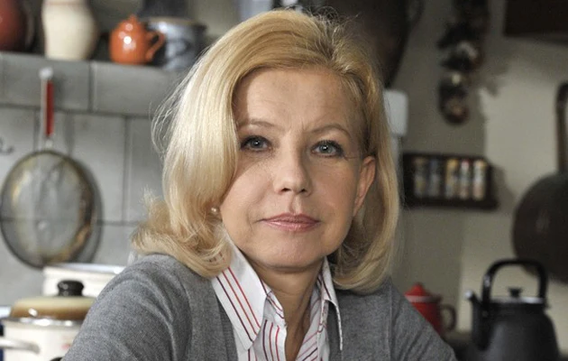 Małgorzata Zajączkowska na planie "Złotopolskich", fot.Gałązka