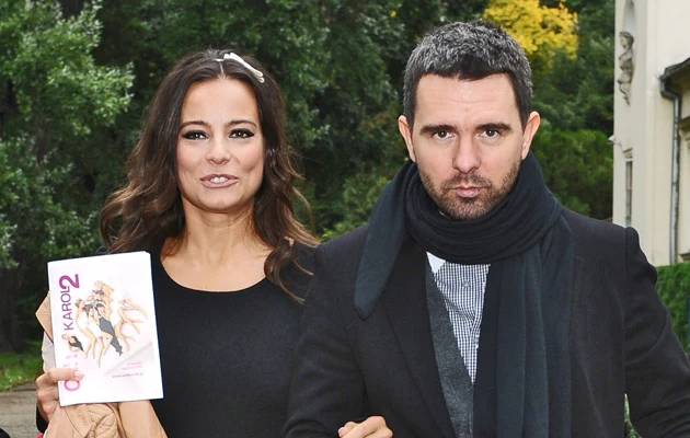 Anna Mucha ze swoim menedżerem, Filipem Mecnerem, fot.Andras Szilagyi Anna Mucha ze swoim menedżerem, Filipem Mecnerem, fot.Andras Szilagyi