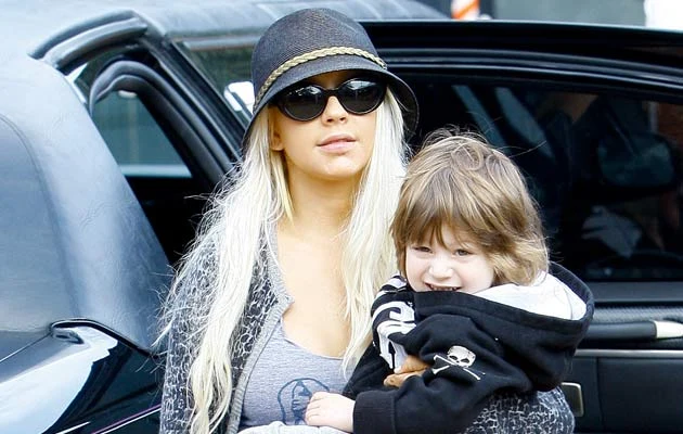 Christina Aguilera z synkiem Maksem Christina Aguilera z synkiem Maksem