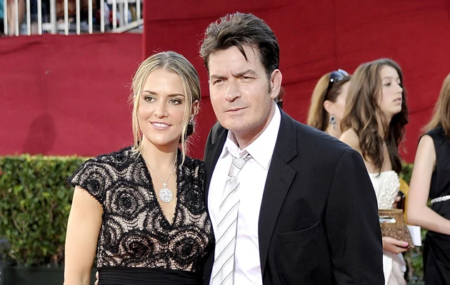 Brooke Mueller, Charlie Sheen, fot.Frazer Harrison Brooke Mueller, Charlie Sheen, fot.Frazer Harrison