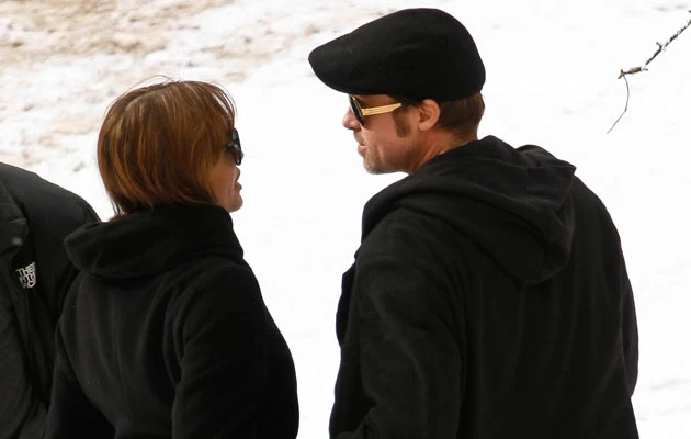 Angelina i Brad na planie