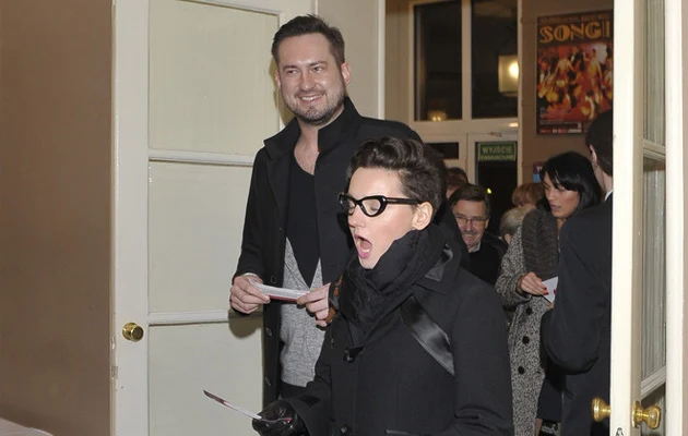 Maria i Marcin na premierze sztuki "Fotki z wakacji", fot.Niemiec Maria i Marcin na premierze sztuki "Fotki z wakacji", fot.Niemiec