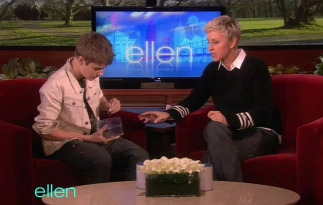 Justin Bieber u Ellen DeGeneres