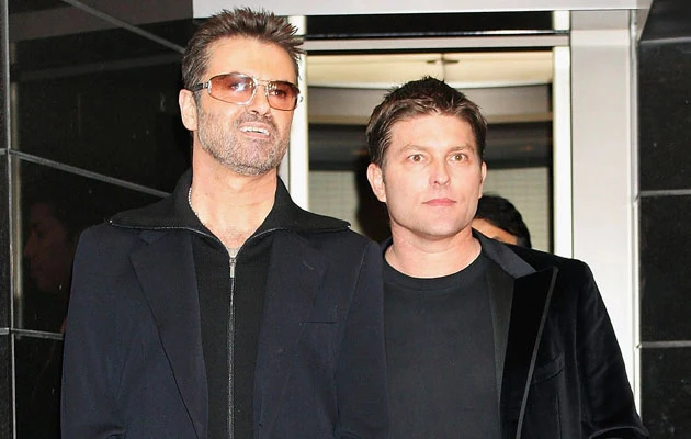 George Michael z byłym partnerem, fot. Junko Kimura George Michael z byłym partnerem, fot. Junko Kimura