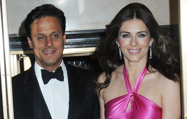 Elizabeth Hurley z mężem Elizabeth Hurley z mężem