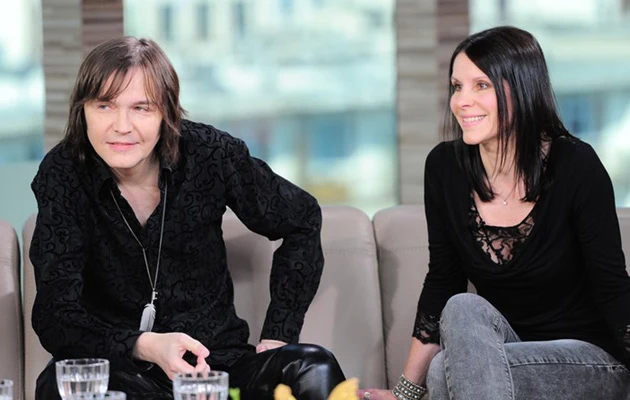 Robert Gawliński z żoną Moniką, fot.Wojciech Olszanka