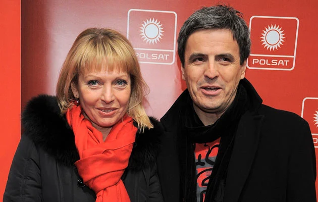 Piotr Polk z byłą żoną, fot. Andras Szilagyi
