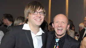 Artur Barciś z synem