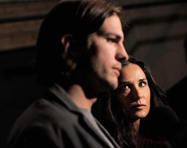 Ashton Kutcher i Demi Moore, fot.Jemal Countess