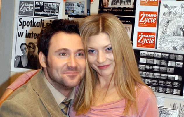 Razem na planie serialu "Samo życie" w 2004 roku. Fot. Mikulski