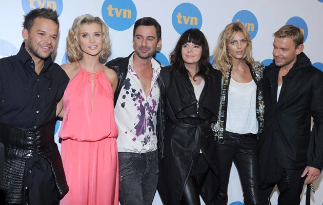 Jurorzy i prowadzący "Top Model", fot.Andras Szilagyi