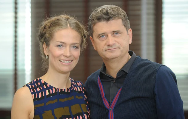 Janusz Palikot z żoną Moniką, fot.Bartosz Krupa