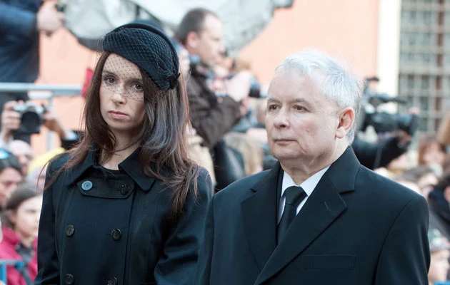 Marta i jej stryj, Jarosław Kaczyński. Fot. Jarosław Antoniak