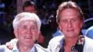 Kirk Douglas z synem Michaelem