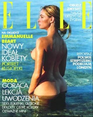 Okładka sierpniowego numeru "Elle"