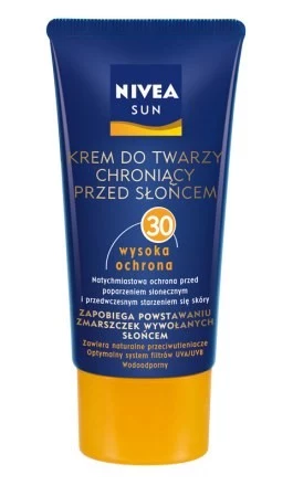 Jedna z tegorocznych nowości Nivea Sun - Krem do twarzy chroniący przed słońcem Faktor 30