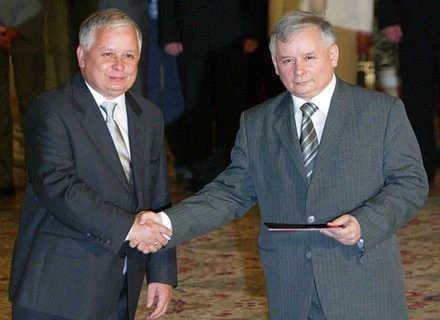 Jarosław i Lech Kaczyńscy, fot. J. Zdziarski