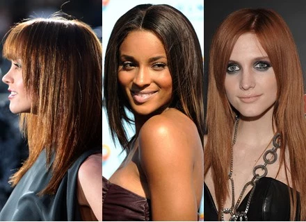 Proste włosy preferują: Christina Ricci, Ciara, Ashlee Simpson