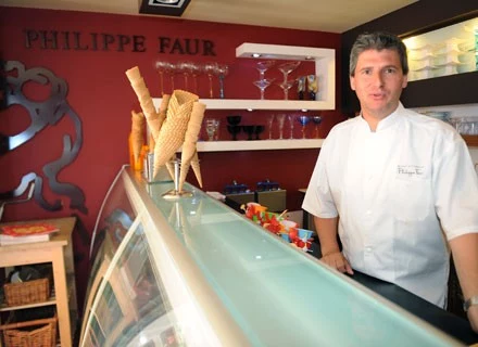 Philippe Faur w swojej restauracji