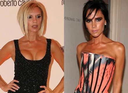 Victoria Beckham w roku 2007 i 2009