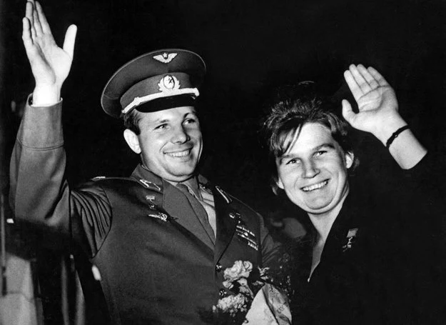 Jurij Gagarin i  Walentyna Tierieszkoawa