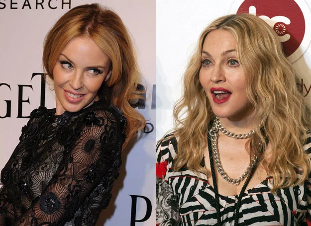 Kylie Minogue i Madonna "po kwasie hialuronowym"