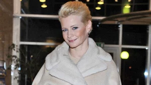 Małgorzata Kożuchowska w płaszczu z wełny wielbłąda albinosa / fot. A. Szilagyi